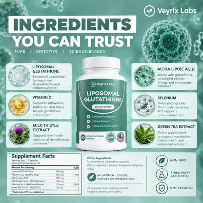 Veyrix Labs Liposomal Glutathione — 500mg